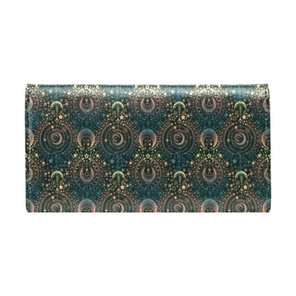 Sun Moon Print Design LKS307 Women's Trifold Wallet