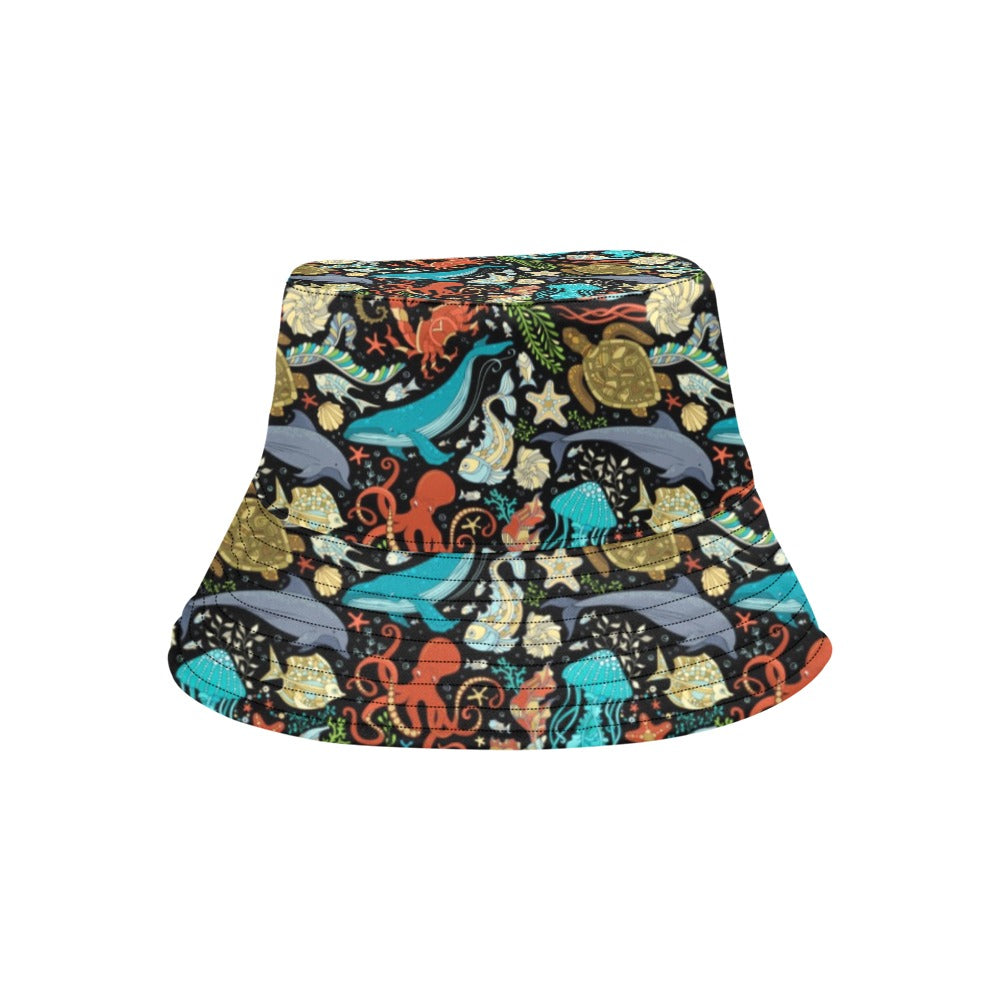 Underwater Animal Print Design LKS301 Unisex Bucket Hat