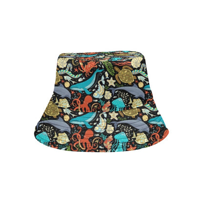 Underwater Animal Print Design LKS301 Unisex Bucket Hat
