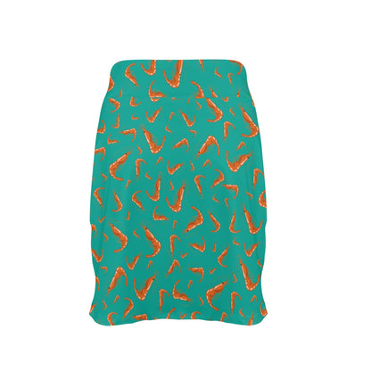 Shrimp Print Design LKS301 17" Golf & Pickleball Skort with Pockets