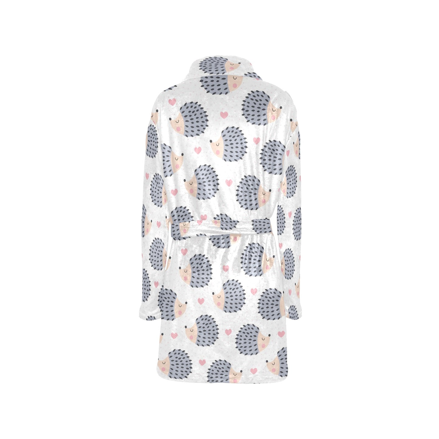 Hedgehog Baby Pattern Print Design 03 Women's Fleece Robe