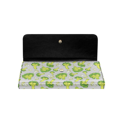 Broccoli Pattern Print Design 03 Women's Trifold Wallet