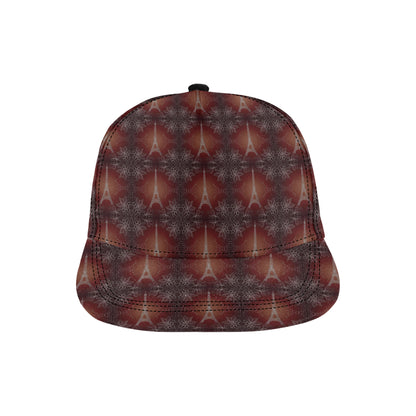 Eiffel Tower Drawing Print Snapback Cap