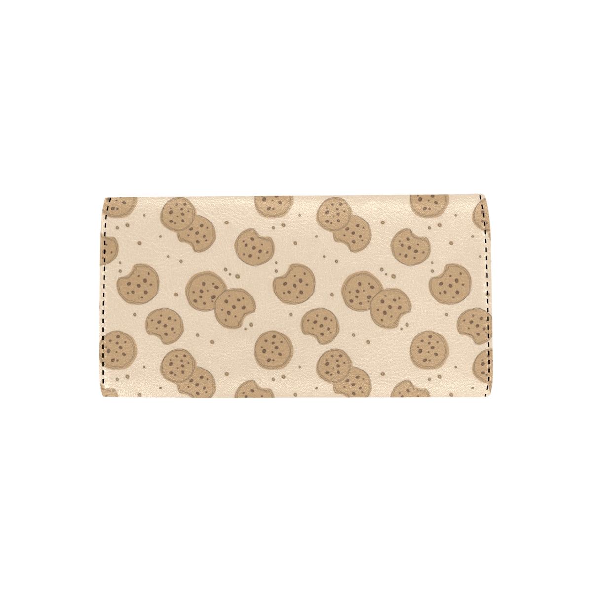 Biscuit Pattern Print Design 02 Women's Trifold Wallet