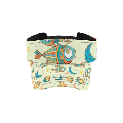 Pisces Pattern Print Design A03 Unisex Sun Visor