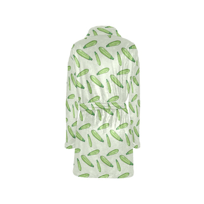 Zucchini Print Design LKS302 Women's Fleece Robe
