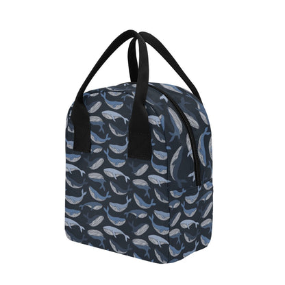 Whale Print Design LKS301 Insulated Lunch Bag