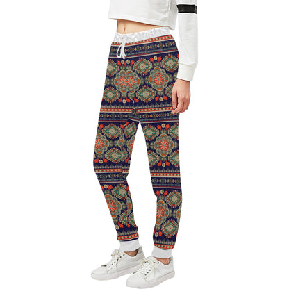Ethnic Geometric Print Pattern Unisex Sweatpants