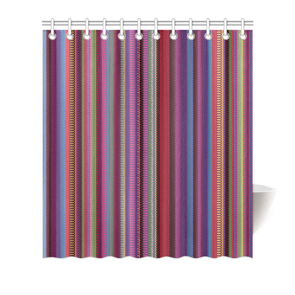 Serape Stripe Print Shower Curtain