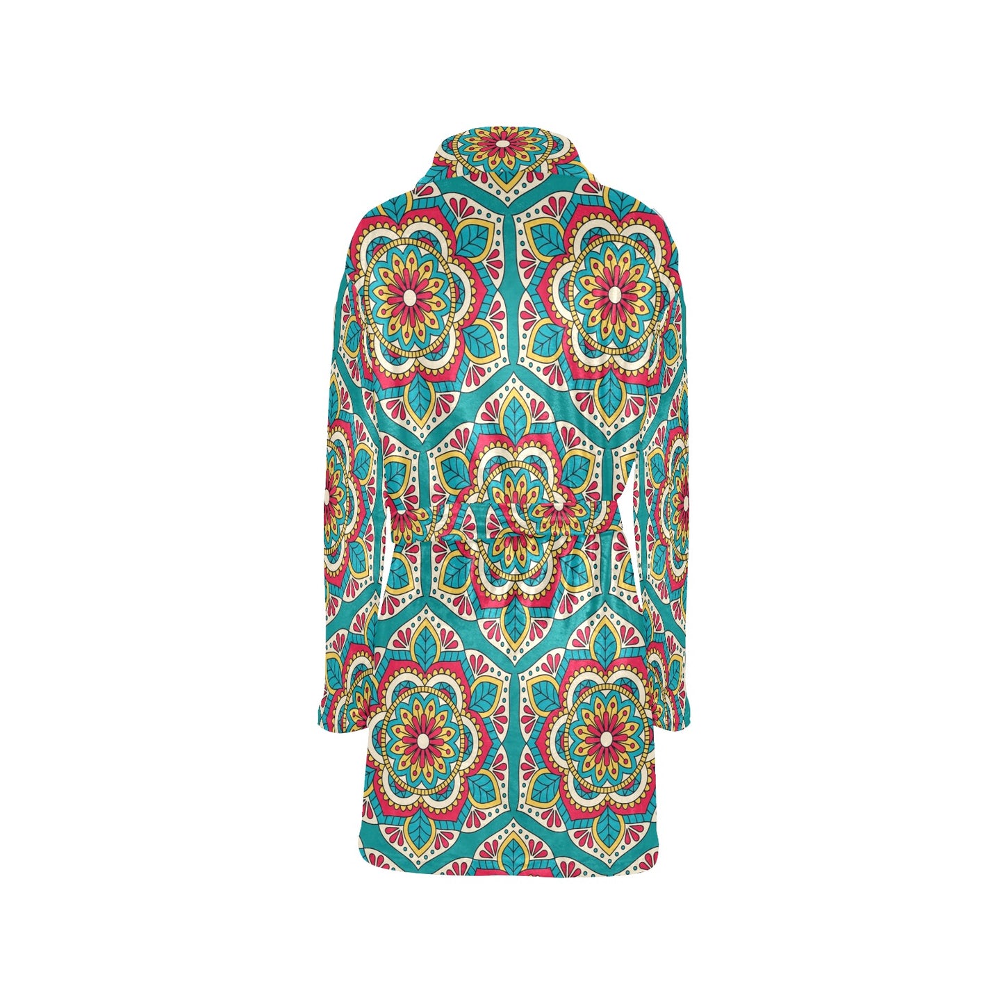 Mandala Pattern Print Design 03 Women's Fleece Robe