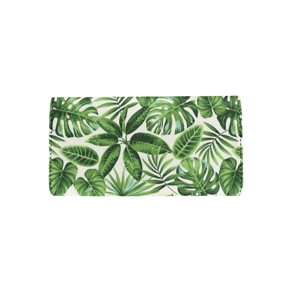 Tropical Flower Pattern Print Design TF013 Women's Trifold Wallet
