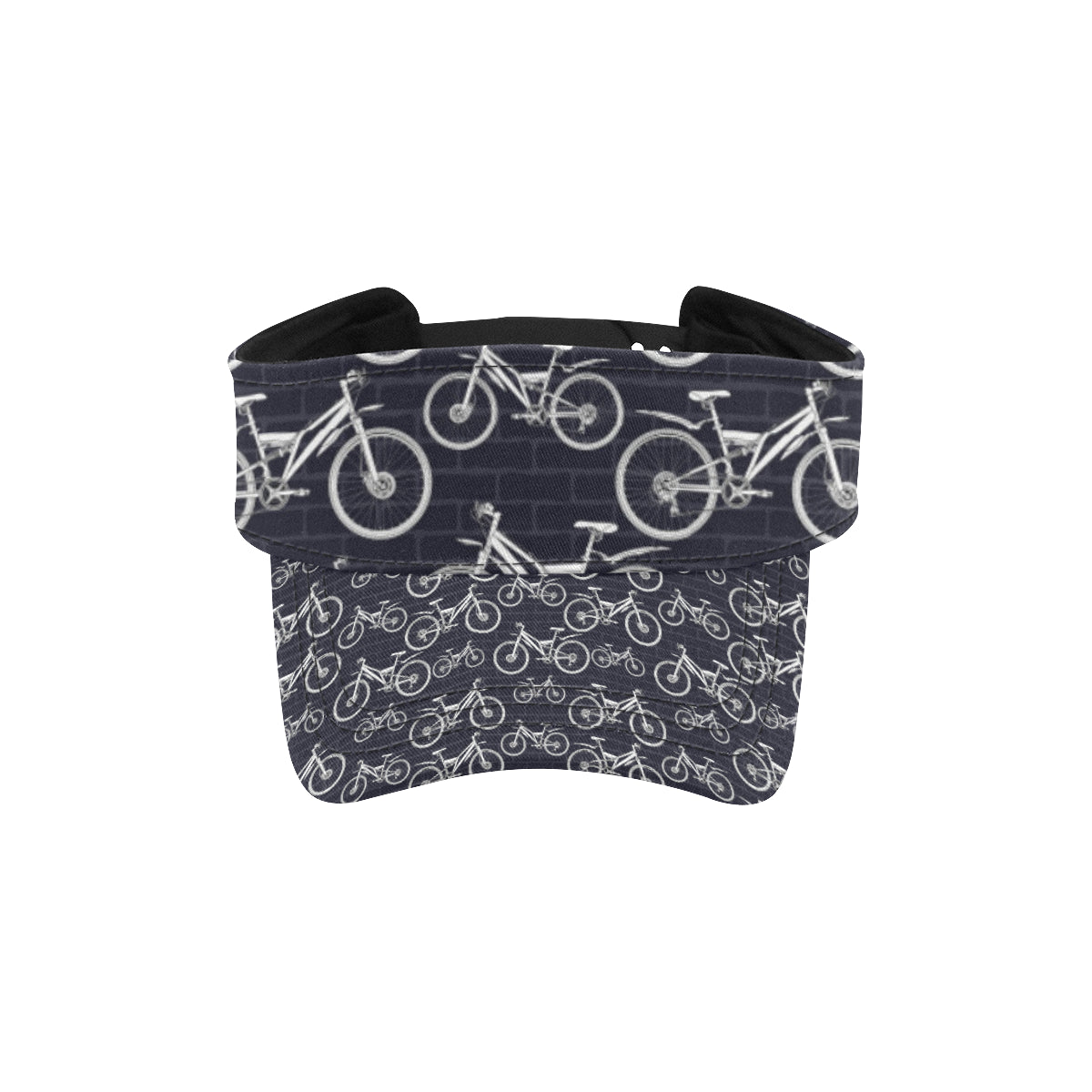 Mountain bike Pattern Print Design 02 Unisex Sun Visor