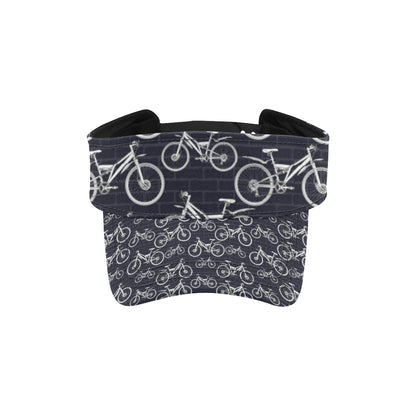 Mountain bike Pattern Print Design 02 Unisex Sun Visor