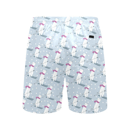 Ski Print Design LKS307 Men's Swim Trunks Beach Shorts