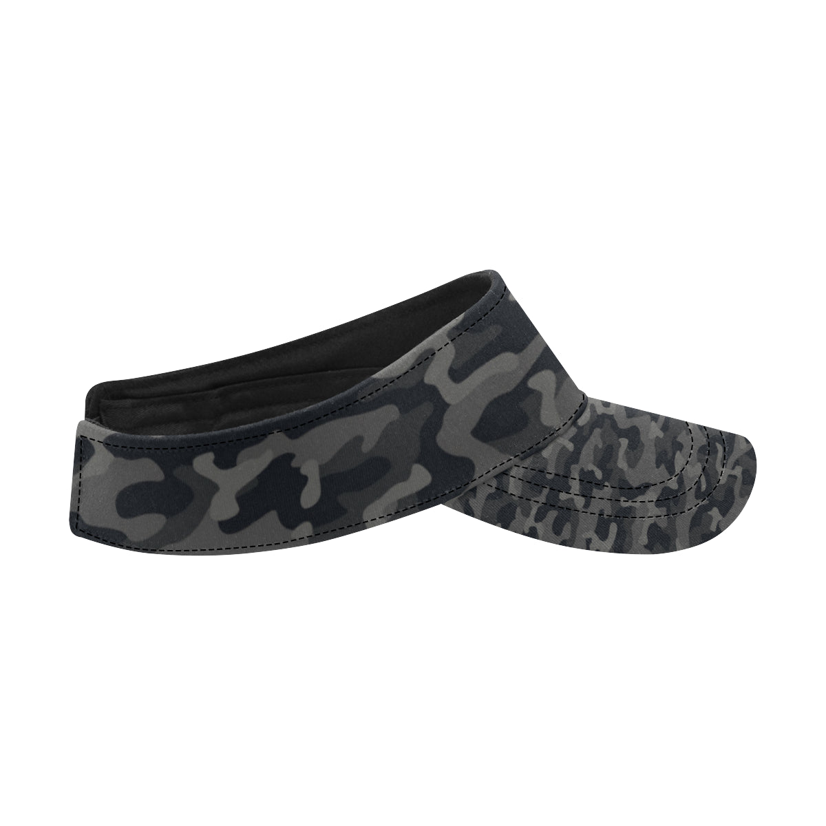 Camo Black Pattern Print Design 02 Unisex Sun Visor