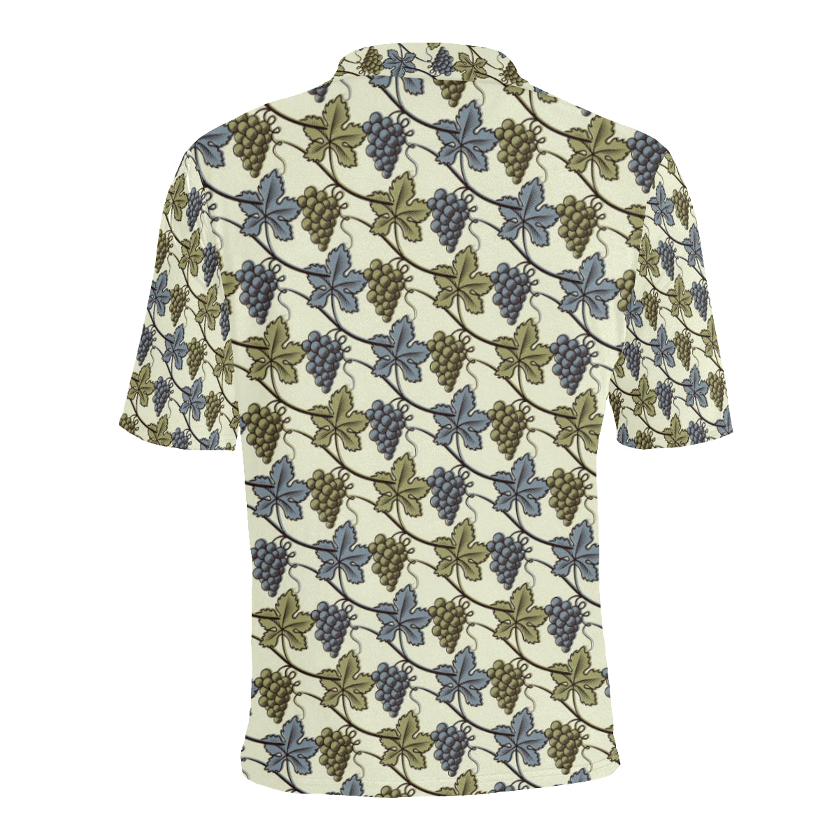 Grape Pattern Print Design GP03 Men Polo Shirt