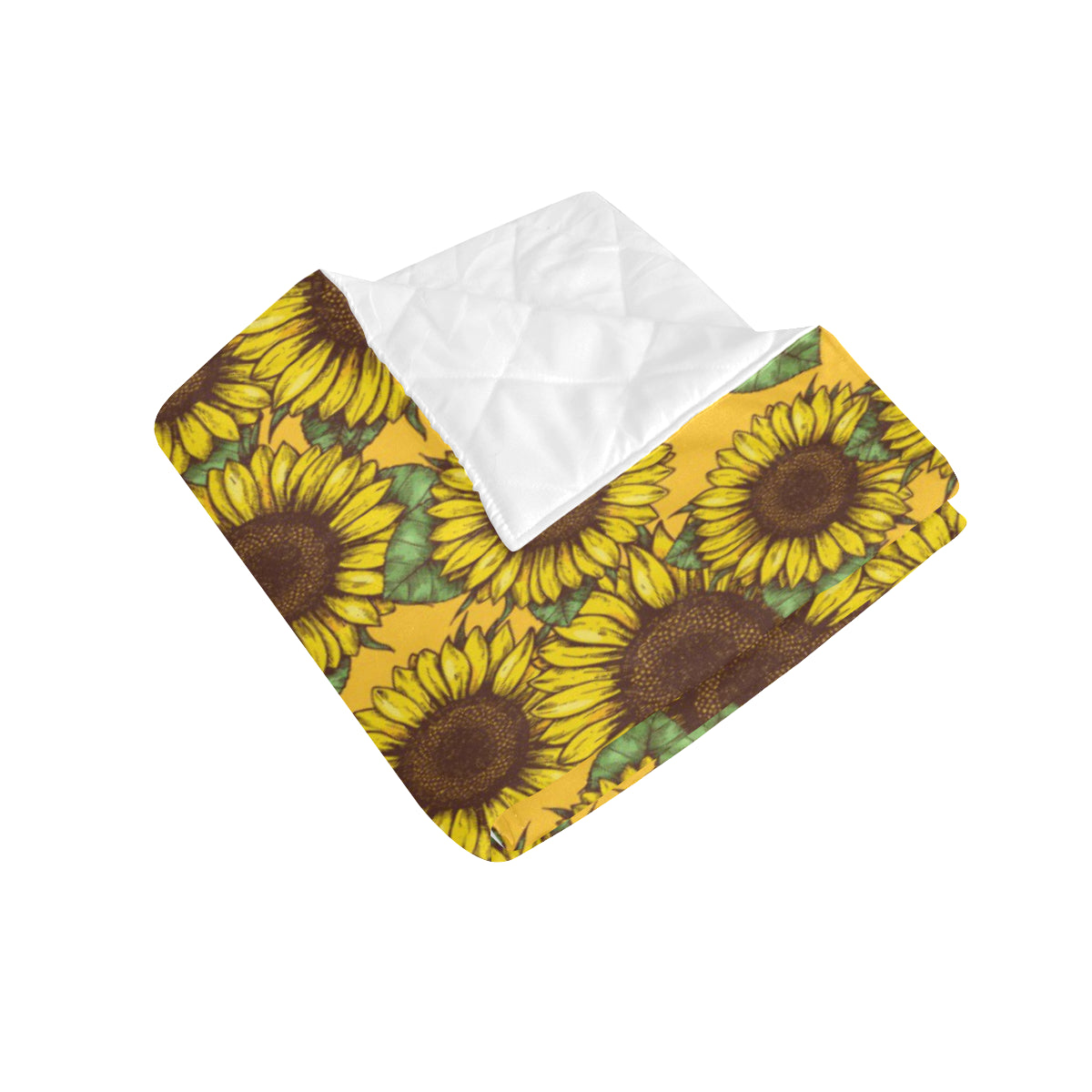 Sunflower Pattern Print Design SF04 Premium Quilt