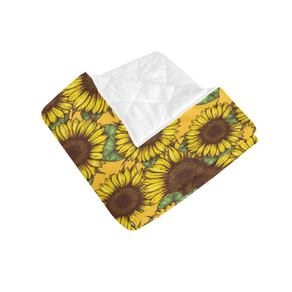 Sunflower Pattern Print Design SF04 Premium Quilt