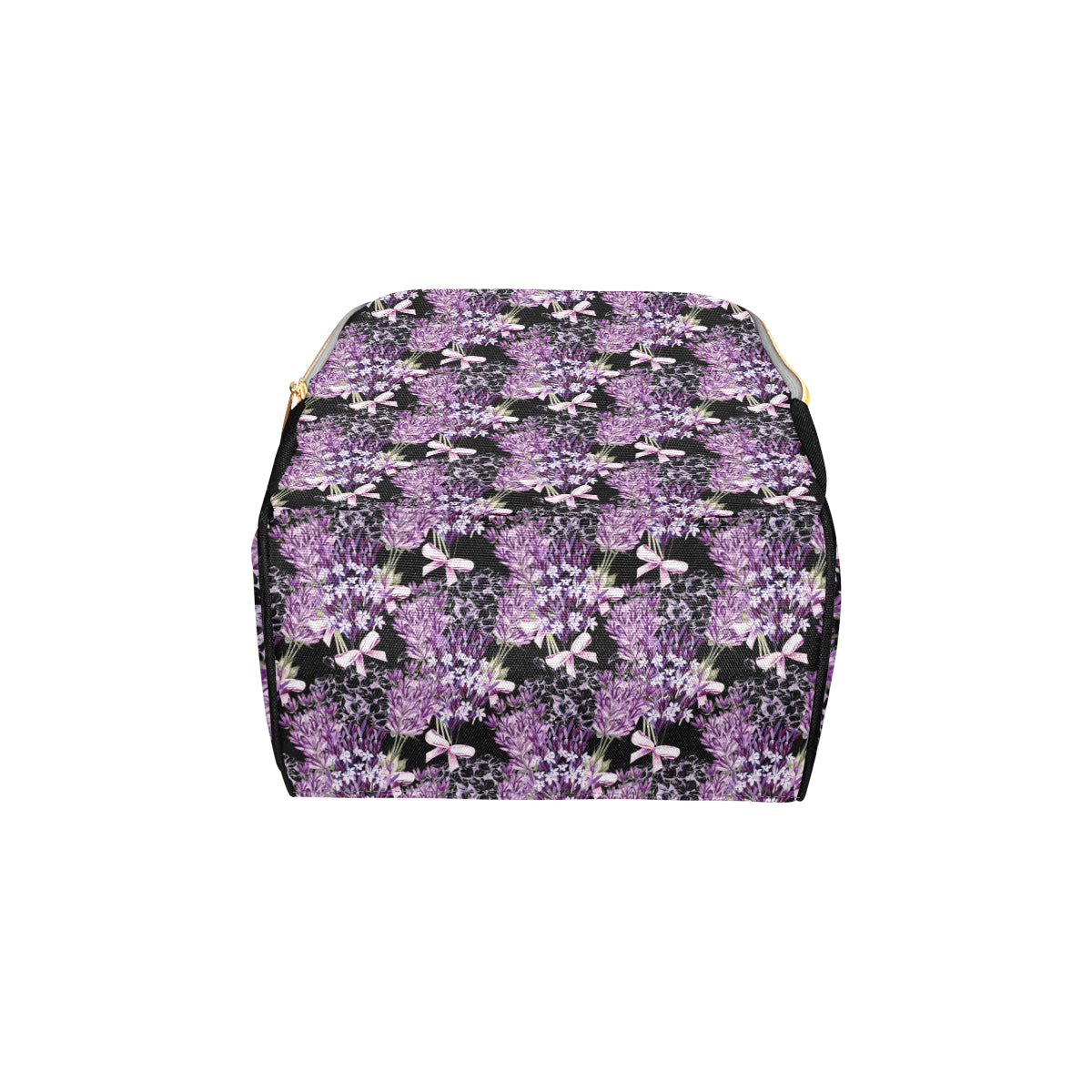 Lavender Pattern Print Design LV06 Diaper Bag Backpack