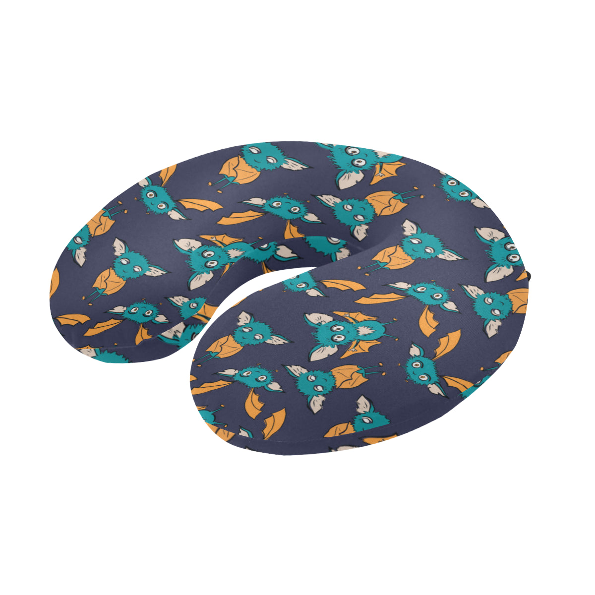 Bat Pattern Print Design 07 U-Shaped Travel Neck Pillow