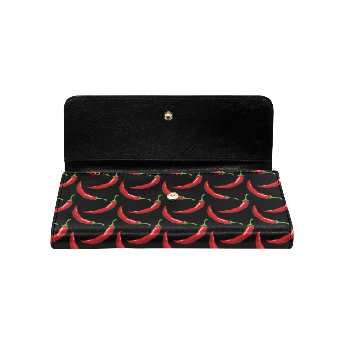 Chilli Pepper Pattern Print Design 01 Women's Trifold Wallet