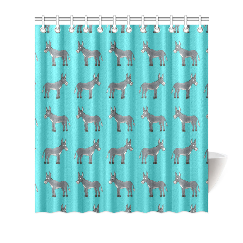 Donkey Pattern Print Design 01 Shower Curtain
