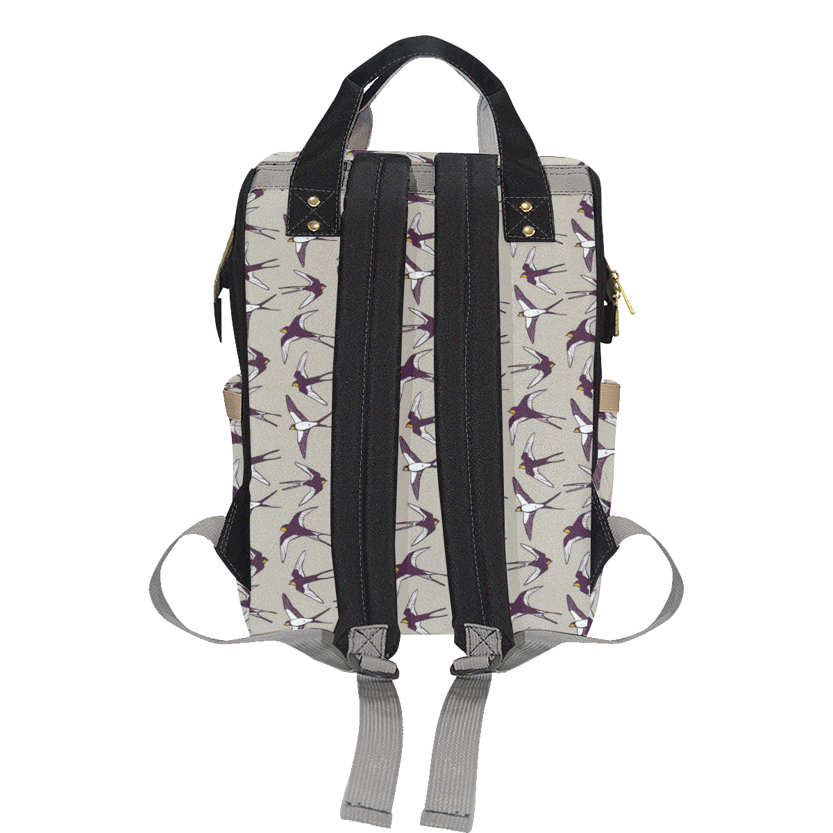 Swallow Bird Pattern Print Design 03 Diaper Bag Backpack