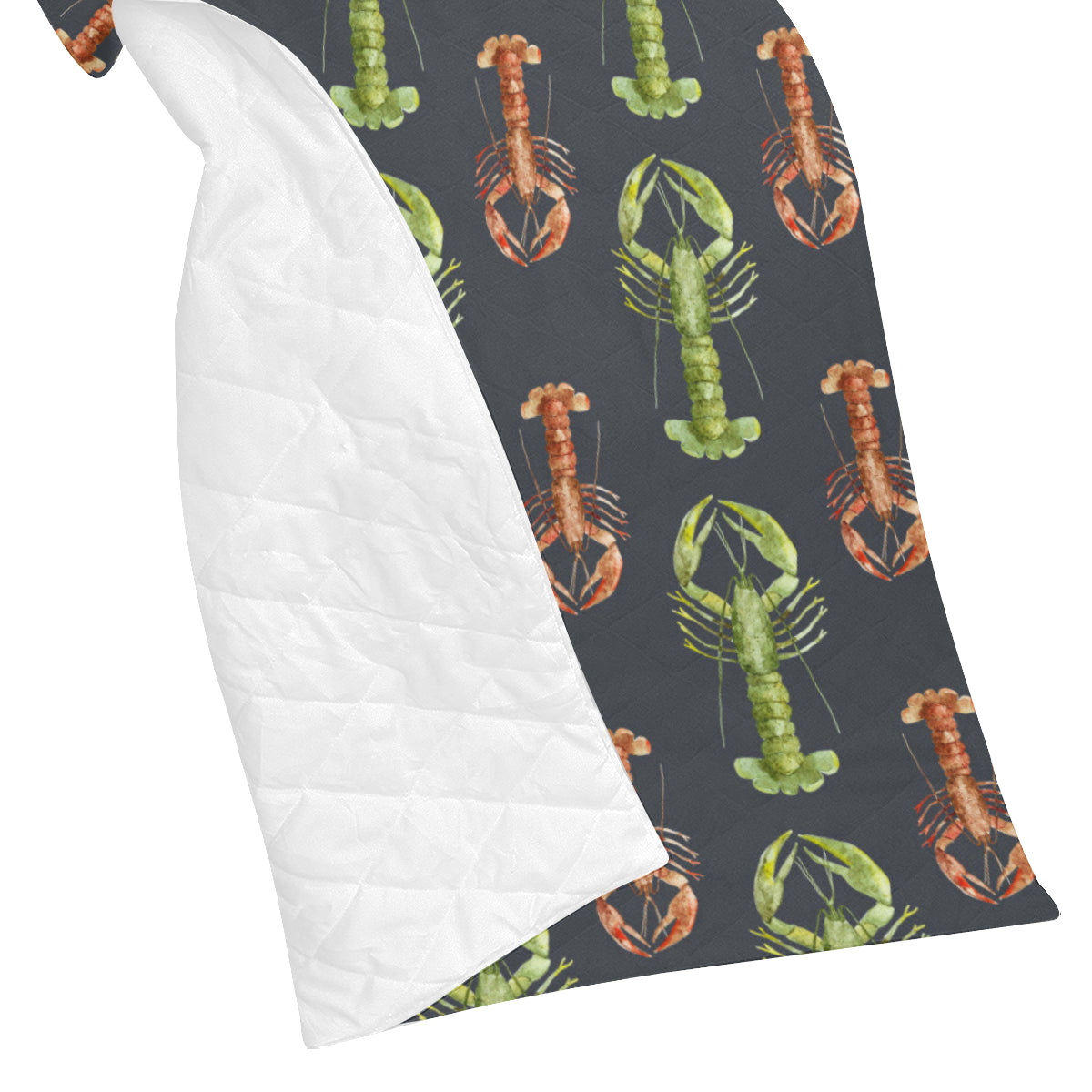 Lobster Pattern Print Design 01 Premium Quilt
