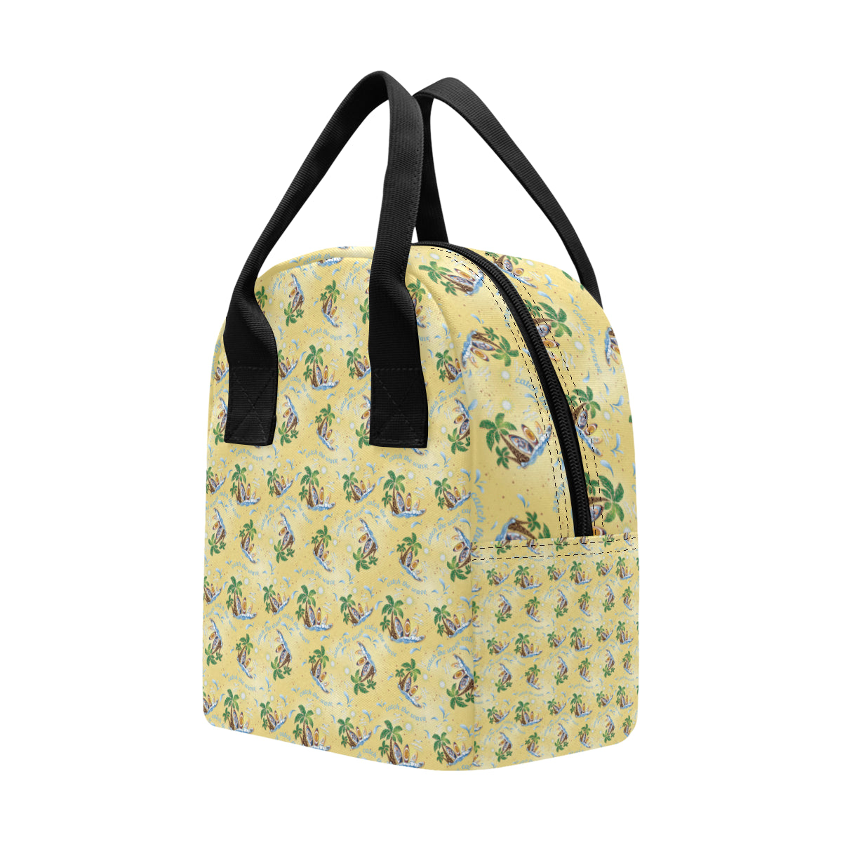 Surf Catch the Wave Design Insulated Lunch Bag