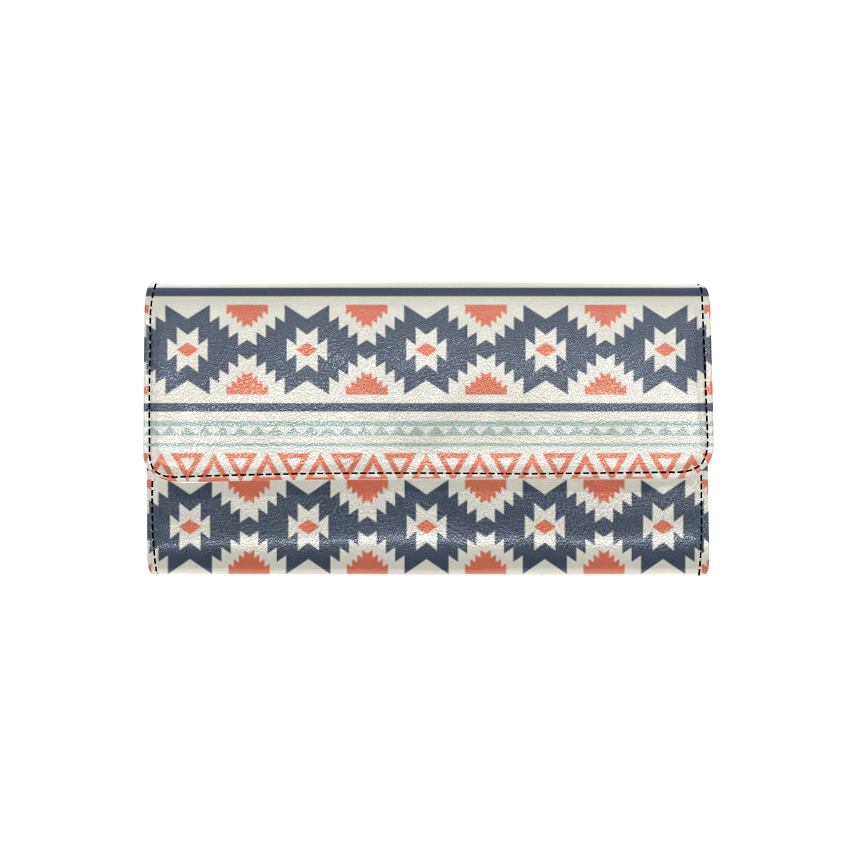 Tribal Aztec vintage pattern Women's Trifold Wallet
