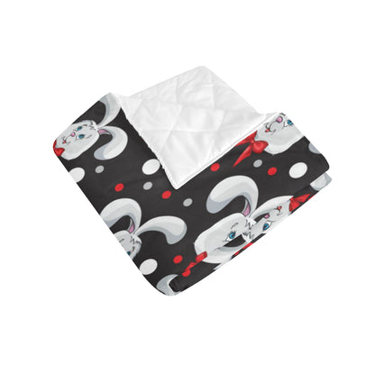 Rabbit Pattern Print Design RB012 Premium Quilt