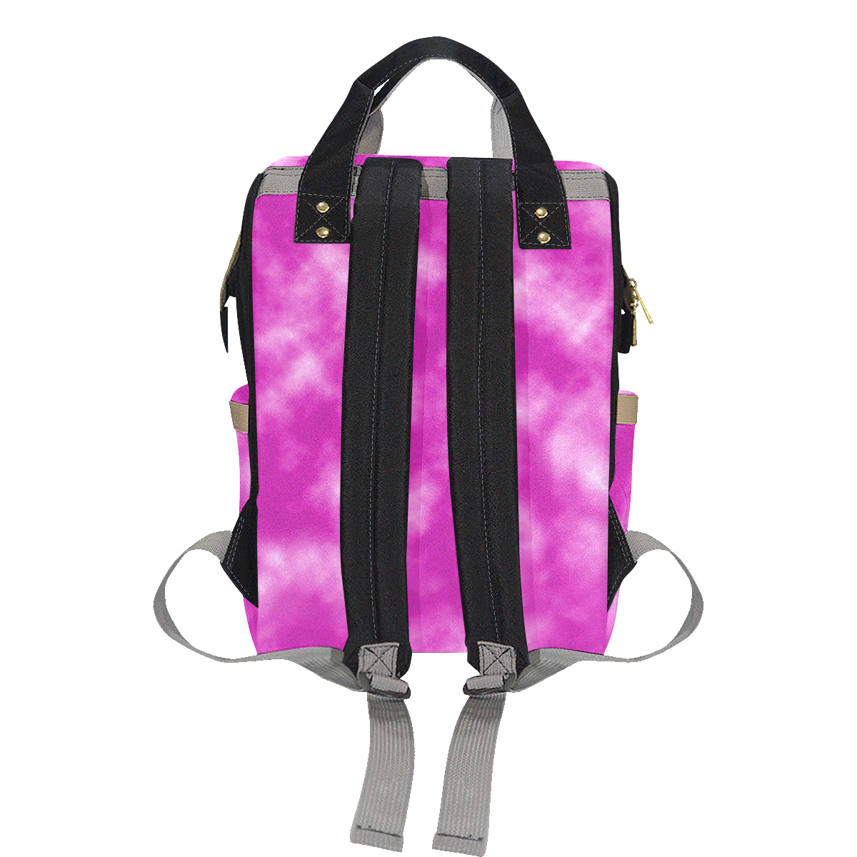 Tie Dye Pink Design Print Diaper Bag Backpack