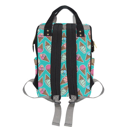 Ice Cream Pattern Print Design IC01 Diaper Bag Backpack