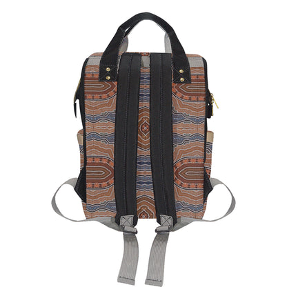 Aboriginal Pattern Print Design 01 Diaper Bag Backpack