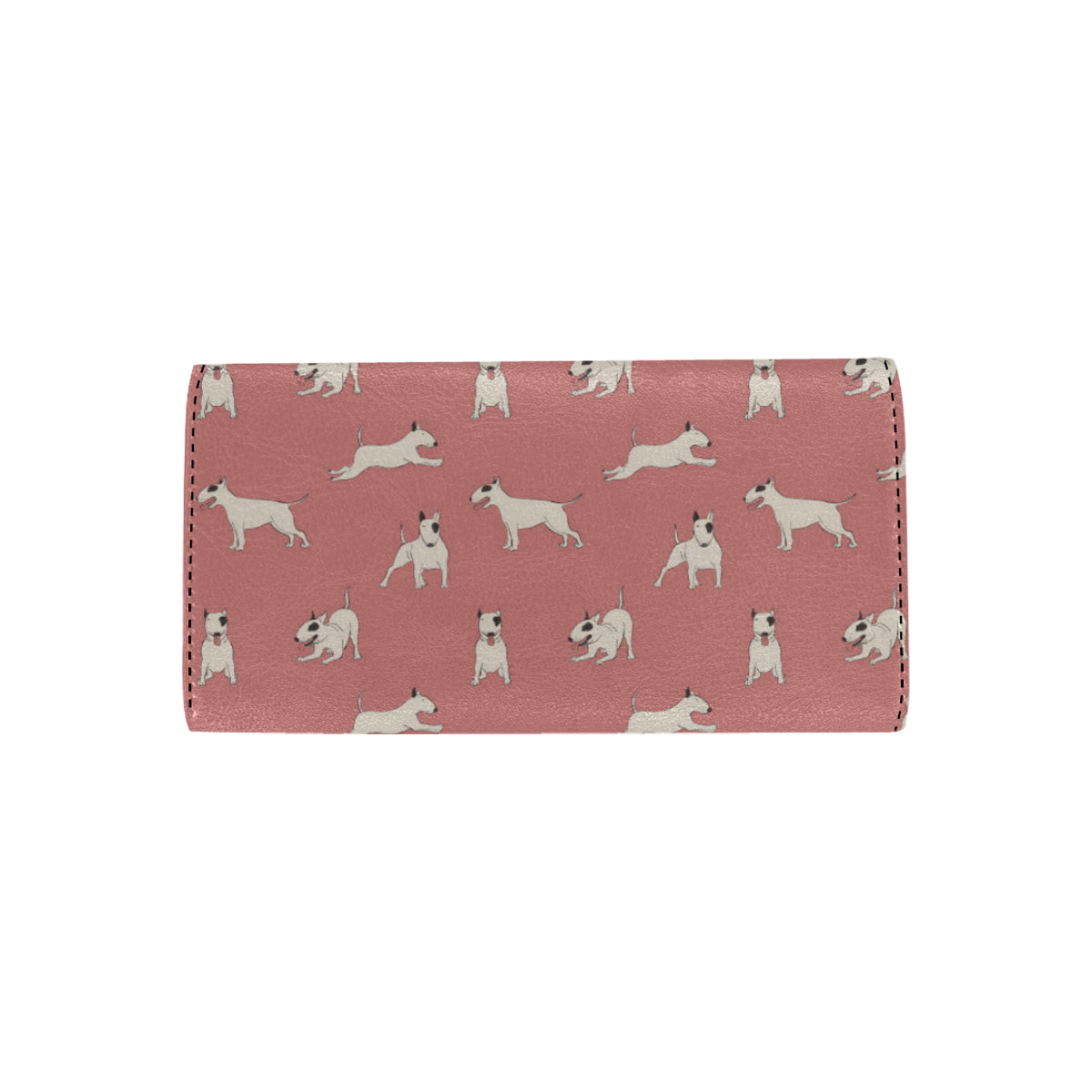 Bull Terriers Pattern Print Design 09 Women's Trifold Wallet