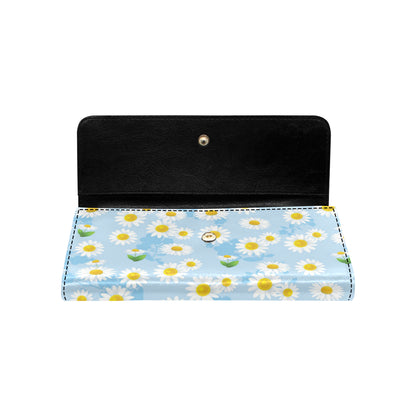 Daisy Pattern Print Design DS010 Women's Trifold Wallet