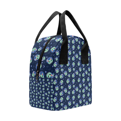 Alien Cat Insulated Lunch Bag