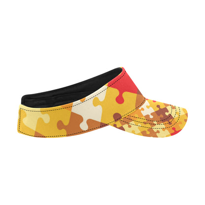 Puzzle Pattern Print Design A01 Unisex Sun Visor