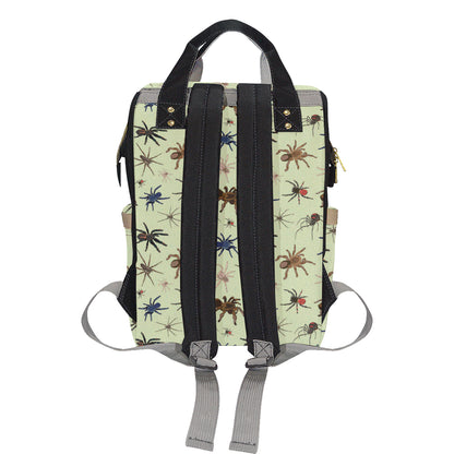 Tarantula Pattern Print Design 02 Diaper Bag Backpack
