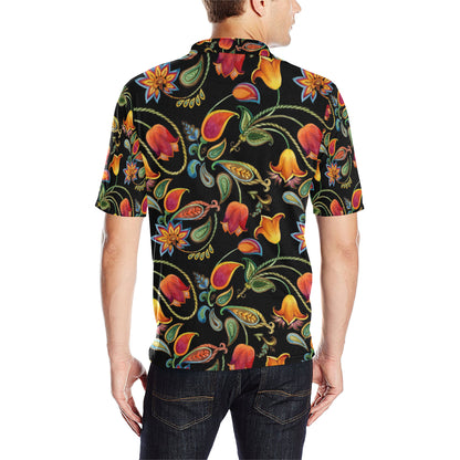Tulip Boho Pattern Print Design TP09 Men Polo Shirt