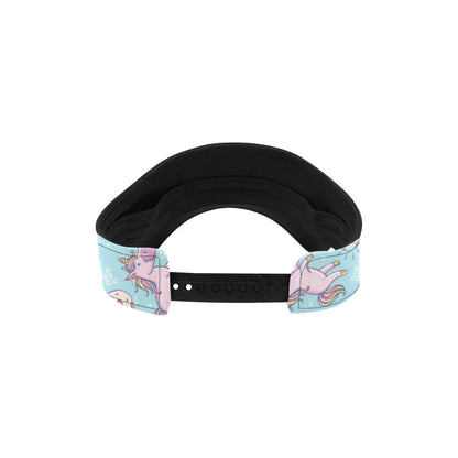 Donut Unicorn Pattern Print Design DN016 Unisex Sun Visor
