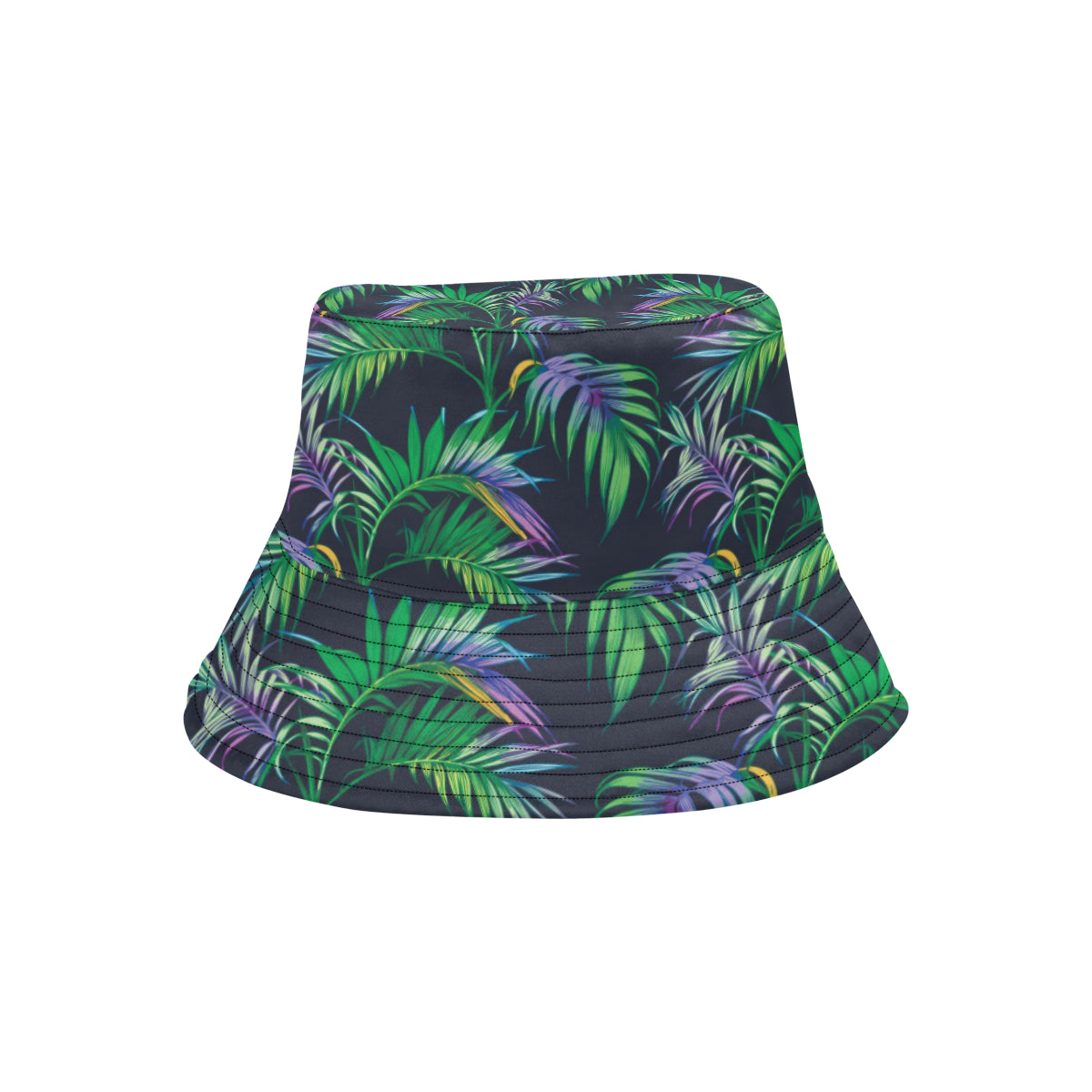 Palm Leaves Pattern Print Design PL04 Unisex Bucket Hat