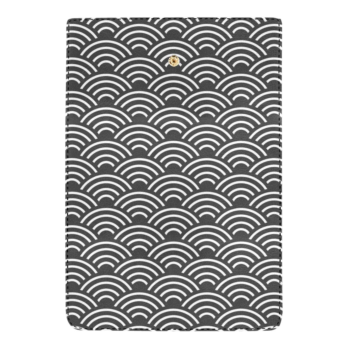 Scales Black White Pattern Print Design 03 Women's Trifold Wallet