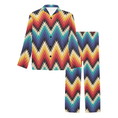 Tribal Aztec Men's Long Pajama Set