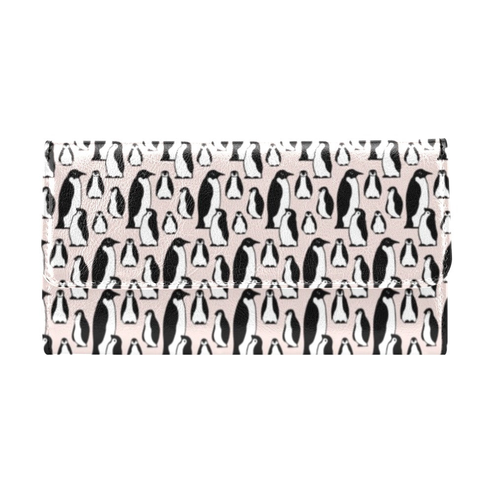 Penguin Themed Women's Trifold Wallet