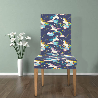 Unicorn Print Design LKS304 Dining Chair Slipcover