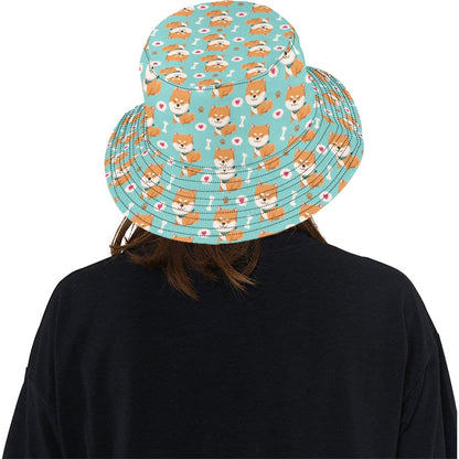 Shiba Inu Print Design LKS3013 Unisex Bucket Hat