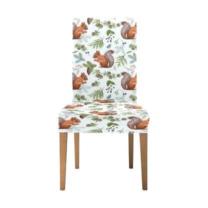 Squirrel Print Design LKS308 Dining Chair Slipcover