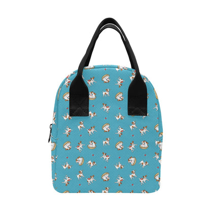 Russell Terriers Playing Print Design LKS305 Insulated Lunch Bag