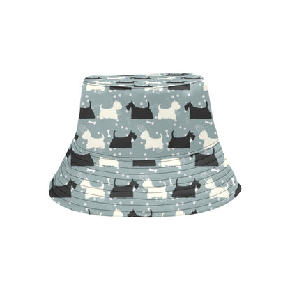 Scottish Terriers Print Design LKS301 Unisex Bucket Hat